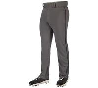 Champro Triple Crown 2.0 Open Bottom Baseball Pants with Braid Pantalon, Graphite/Noir, XXXXL Hommes