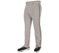 Champro Triple Crown 2.0 Open Bottom Baseball Pants with Braid Pantalon, Gris/Noir, XXXL Hommes