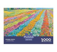 Champs de Fleurs colorés Puzzle en Bois Imperméable Puzzles De 1000 Pièces pour Adultes Amusant De Décoration pour La Maison