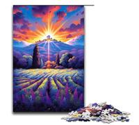Champs de Lavande en Provence France Puzzle 1000 pièces pour Adultes Puzzle à Offrir Meilleur Cadeau Convient aux Adolescents de 14 Ans et Plus 1000 pièces (75 x 50 cm)