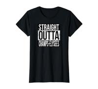 Champs-ÉLYSÉES Droit Outta T-Shirt Graphique avec Valeur