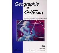 Champs et perspectives en geographie culturelle Collectif (Auteur)