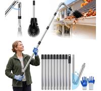 CHAMSUREUK Bold Kit de nettoyage télescopique pour gouttière et toit 25 mm
