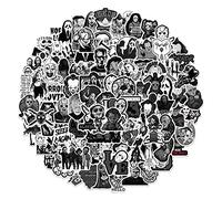 chamvis Lot de 100 autocollants de film d'horreur imperméables cool pour ordinateur portable, bouteille d'eau, téléphone portable, bagages