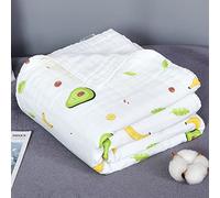 ChamXue Langes Bébé, en Mousseline de Coton, Lange 90x90cm, Carrés Doux Super Soft pour Peaux Sensibles pour Nouveaux-nés (Avocat, 90x90cm)