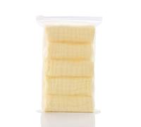 ChamXue Langes Bébé, Langes en Mousseline de Coton, Lot de 5 Langes 30x30cm, 6 Couches, Carrés Doux, Super Soft pour Peaux Sensibles pour Nouveaux (Jaune, 30x30cm)