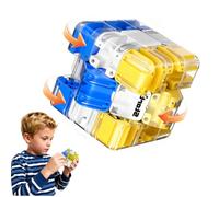 CHANCCI Grand Labyrinthe 3D Maze Cube,Jeux de Labyrinthe 3D,Jouet Stimulant pour Le Cerveau, Soulager Le Stress et entraîner la logique,Puzzle Difficile pour Enfants et Adultes,Famille&Amis (Bleu)