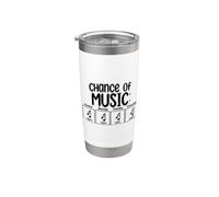 Chance Of Music Funny Gobelet isotherme en acier inoxydable double paroi
