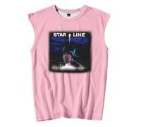 Chance The Rapper Star Line Album Merch Débardeurs Sans Manches T-shirt Unisexe Casual Outdoor Sport, rose, XS