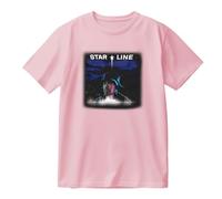 Chance The Rapper Star Line Album Merch T-shirt en coton unisexe tendance col rond manches courtes, rose, XL