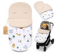Chanceliere bebe poussette 90 x 45 cm - chancelière et couverture universelle ideal pour cybex et autres bébés poussettes auto sieges ideal pour pour les garçons et les filles Minky Oeko-Tex Safari