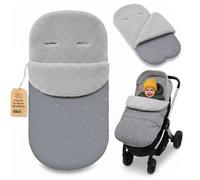 Chancelière Bébé Poussette 90x45 cm en Boucle: 90x45 cm - Doublure toute douce et Coupe Universelle - Extérieur coupe-vent lavable à 30 degrés Buggy Bébé et Enfant Oeko-Tex Galaxie