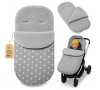 Chanceliere bebe poussette 90 x 45 cm - chancelière universelle pour poussette et siège auto Cybex Boucle Étoiles Gris