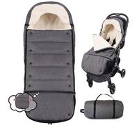 Chanceliere Bebe Poussette, Chanceliere Universelle pour Poussette, Hiver Chancelière Poussette Grande Taille, Chancelière Cosy et Ergonomique (Gris)