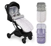 Chanceliere Bebe Poussette Interbaby | Couverture Poussette Bebe Hiver, Doux | Sac de Couchage Poussette Bebe Détachable, Double Ouverture, Lavage Facile, Matériaux Antiallergiques, Animaux Gris