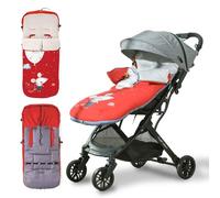 Chanceliere Bebe Poussette Interbaby | Couverture Poussette Bebe Hiver, Doux | Sac de Couchage Poussette Bebe Détachable, Double Ouverture, Lavage Facile, Matériaux Antiallergiques, Ratita Rouge