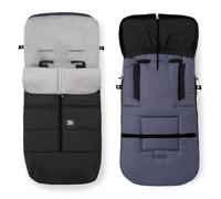 Chanceliere Bebe Poussette Interbaby | Couverture Poussette Bebe Hiver, Doux | Sac de Couchage Poussette Bebe Détachable, Double Ouverture, Lavage Facile, Matériaux Antiallergiques, Noir