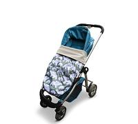 Chancelière Bebe Universelle pour poussette, siège d'auto pour bébé, porte-bébé et siège de vélo imperméable et comfortable (Ours polaire vert sauge)