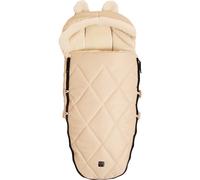 Chancelière capuche souris en laine beige (6-36 mois)