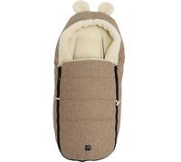 Chancelière capuche souris en laine marron (0-12 mois)