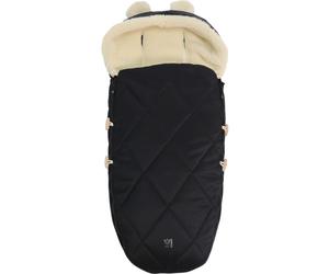 Chancelière capuche souris en laine noir (6-36 mois)