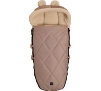 Chancelière capuche souris en laine sable (6-36 mois)