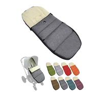Chancelière d'hiver - Compatible avec les modèles de poussettes Bugaboo - Coussin d'assise réglable en laine d'agneau (gris foncé)