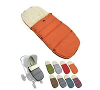 Chancelière d'hiver - Compatible avec les modèles de poussettes Bugaboo - Coussin d'assise réglable en laine d'agneau - Orange