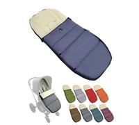 Chancelière d'hiver - Compatible avec les modèles de poussettes Bugaboo - Coussin d'assise réglable en laine d'agneau - Bleu