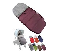 Chancelière d'hiver - Compatible avec les modèles de poussettes Bugaboo - En polaire thermique réglable - Bordeaux