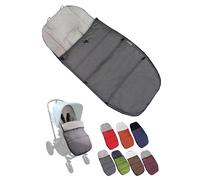 Chancelière d'hiver - Compatible avec les modèles de poussettes Bugaboo - En polaire thermique réglable - Gris foncé