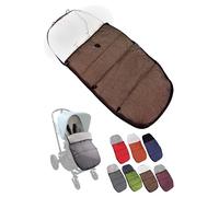 Chancelière d'hiver - Compatible avec les modèles de poussettes Bugaboo - En polaire thermique réglable - Marron