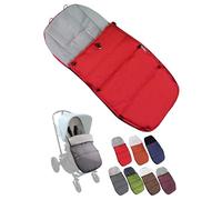 Chancelière d'hiver - Compatible avec les modèles de poussettes Bugaboo - En polaire thermique réglable - Rouge