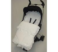 Chancelière en broderie anglaise compatible avec Babystyle Oyster Prestige Blanc