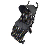 Chancelière en polaire/Protège-orteils confortables compatible avec Navigator, Dot et Explorer de Phil and Teds, Points multicolores