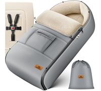 Chancelière pour bébé grise - KIDIZ - Universelle pour poussette siège auto et buggy - 95 x 50 cm