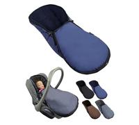 Chancelière pour coque bébé [chancelière d'hiver] pour siège auto enfant compatible avec les nacelles Maxi Cosi groupe 0+, en polaire thermique réglable, bleu marine