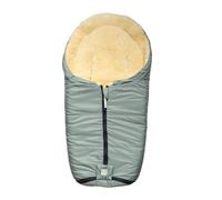 Chancelière pour siège-auto bébé en peau d'agneau NAADJA - Sauge vert/gris