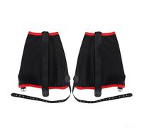 Chancelière résistante à l'eau pour sports de plein air pour la randonnée et le trekking avec prévention de l'entrée de sable et tissu en nylon très extensible confortable (1 paire, noir)
