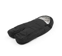 Chancelière Stokke Xplory X, Noir - Garde bébé Bien au Chaud Pendant Les promenades par Temps Froid - Doublure et Polaire Sonalan + extérieur imperméable - Ouverture Avant réglable