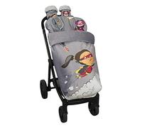 Chancelière universelle avec couvre-pieds en polaire, amovible avec fermeture éclair. Lavable en machine. (Héroe Chica)