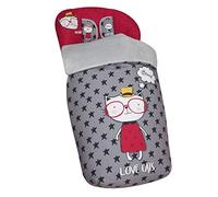 Chancelière universelle avec couvre-pieds en polaire, amovible avec fermeture éclair. Lavable en machine. (Love Cats)