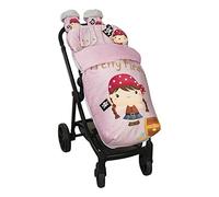 Chancelière universelle pour bébé avec couvre-pieds en polaire + gants en cadeau. Démontable avec fermetures éclair. Lavable en machine (Pretty Pirate)