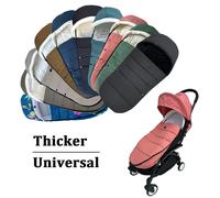 Chancelière universelle pour poussette, accessoire de poussette, compatible avec Babyzen YOYO, YOYO2 Poussettes - doublure douce et tissu Waterproof blue