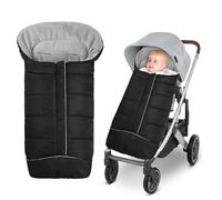 Chanceliere Universelle pour Poussette, Chanceliere Cosy Universelle avec Fermetures Éclair, Sac de couchage bébé, Imperméable Couverture Siege Auto Bebe Hiver avec Collier Réglable,Chaud
