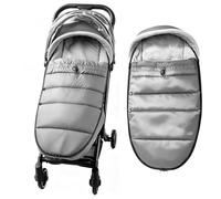 Chancelière universelle pour poussette, coupe-vent, imperméable, en polaire pour sangle à 3 ou 5 points, couvre-pieds confortable pour landau, poussette, siège de sport (gris)