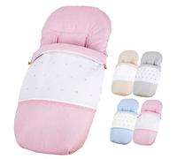 Chancelière universelle pour poussette - Utilisation comme chancelière d'hiver ou comme housse de chaise en été - Fabriqué en Espagne par TRIMATT - Couleur rose