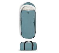 Chancelière YOYO, Aqua - Doublure en Sherpa et capuche en polaire avec cordon d’ajustement pour garder bébé bien au chaud - Sac de transport inclus - Lavable en machine