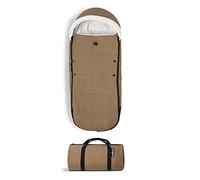 Chancelière YOYO, Toffee - Doublure Sherpa et Capuche en Polaire avec Cordon d’Ajustement pour Garder bébé Bien au Chaud - Sac de Transport Inclus - Lavable en Machine