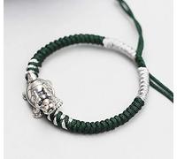 Chanceux, Feng Shui, de Richesse Feng Shui Dragon Tibetan 999 Silver Hunter Green Chinese Antique Chuck Lucky Charm Charm Prosperity for Money
